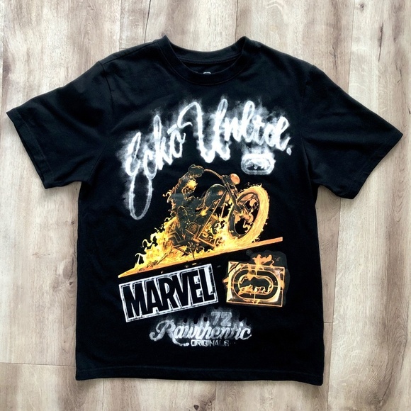 MARVEL X ECKO UNLTD, Collab, Ghost Rider, Mens, T Shirt, Size S, Good Condition - Picture 2 of 6